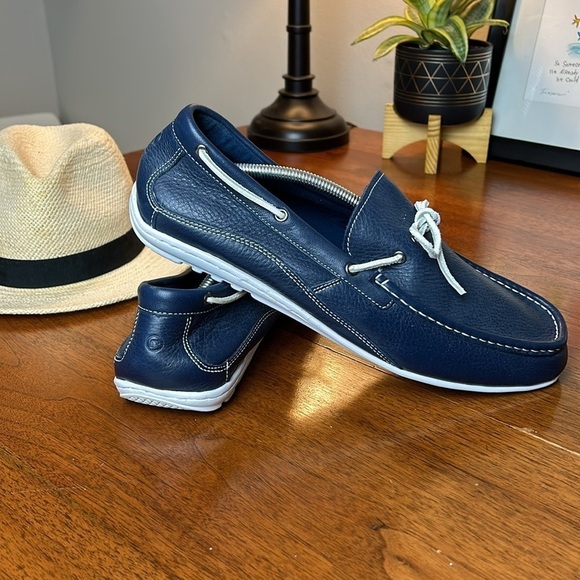 Rockport DALVER Walkability Navy Leather Ultimate Comfort Loafers 13 Slip On - Picture 2 of 11